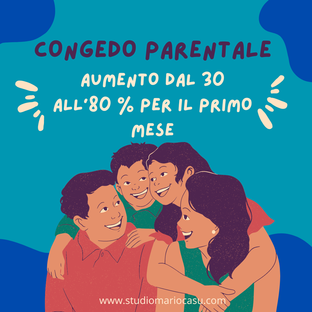 CONGEDO PARENTALE ALL’80% PER IL PRIMO MESE